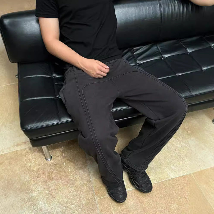 Liam Anderson | Wide Leg Cargo Sweatpants For Men