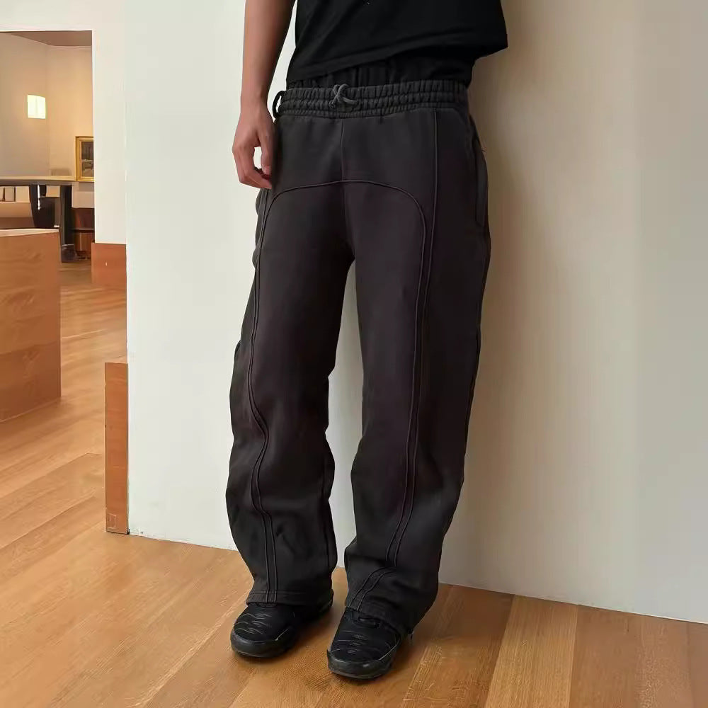 Liam Anderson | Wide Leg Cargo Sweatpants For Men