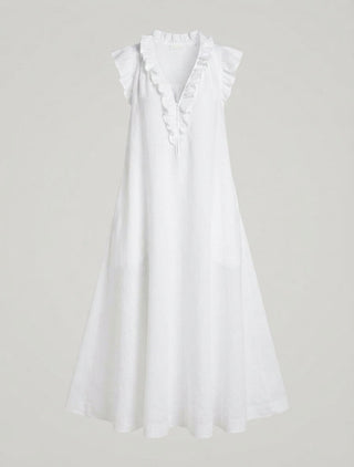 Mia Wilson | Bohemian Ruffle V-Neck Maxi Dress For Women
