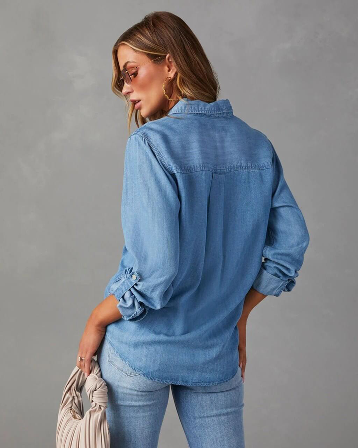 Darcy Ellison | Long Sleeve Denim Shirt For Women
