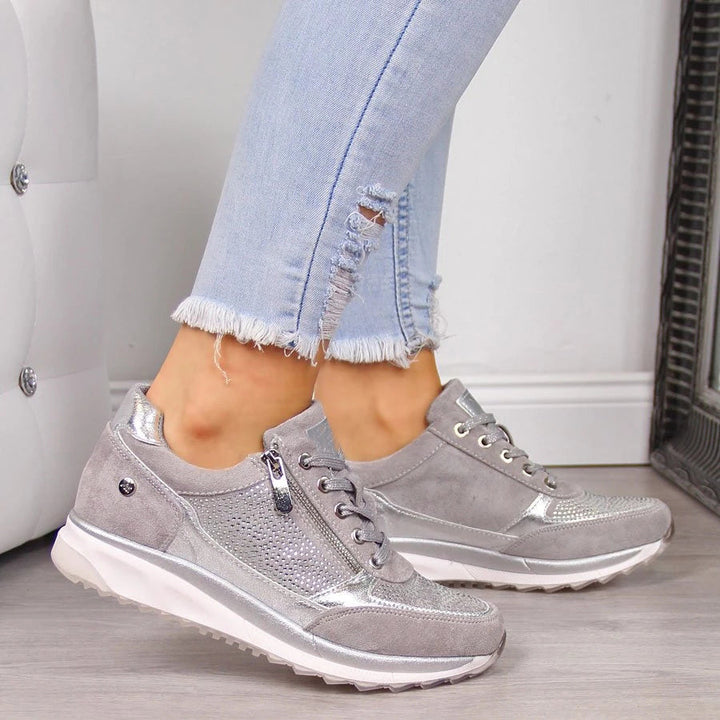 Camille Laurent | Orthopedic Zip Sneakers For Women