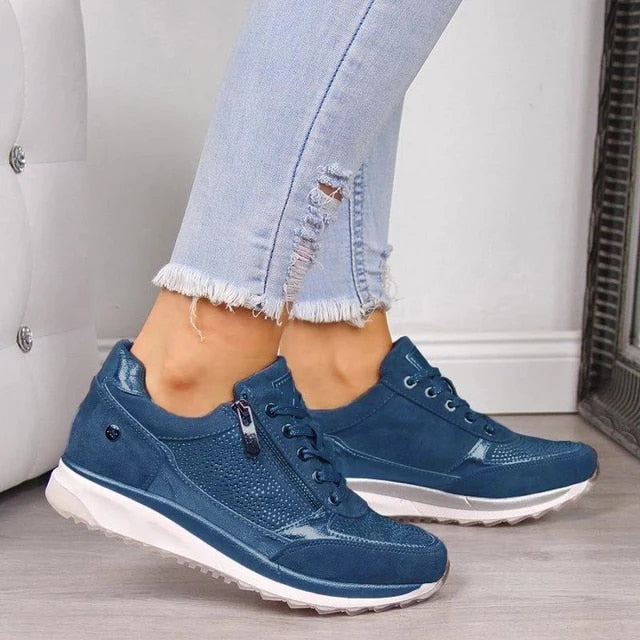 Camille Laurent | Orthopedic Zip Sneakers For Women