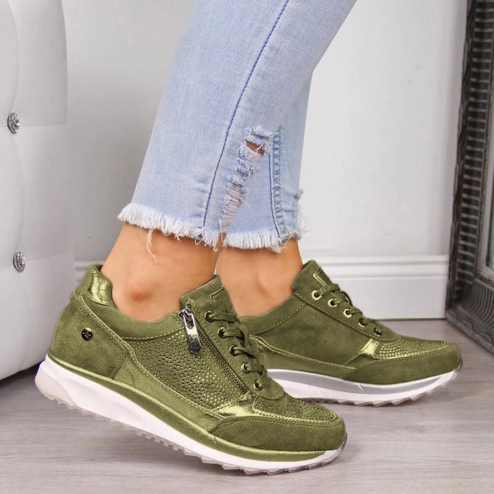 Camille Laurent | Orthopedic Zip Sneakers For Women