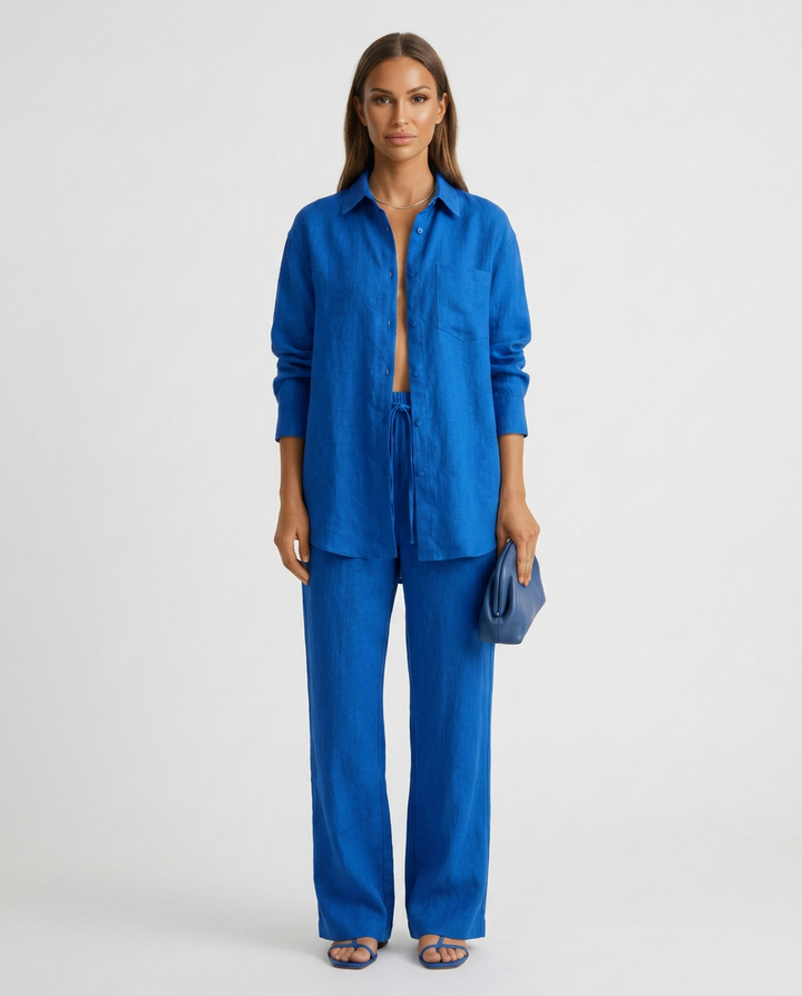 Sophie Laurent | Relaxed Linen Lounge Set For Women