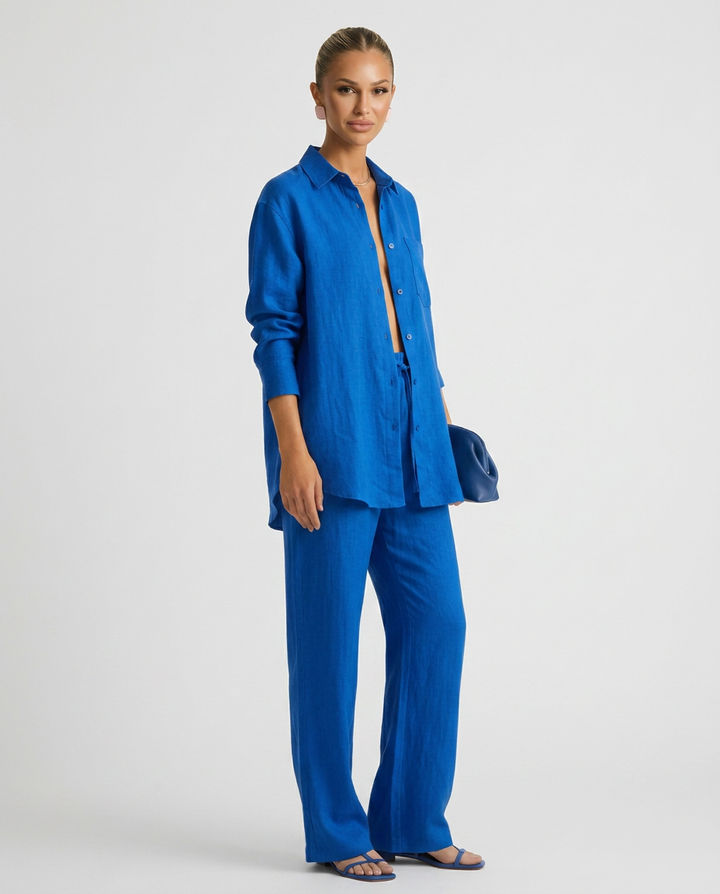 Sophie Laurent | Relaxed Linen Lounge Set For Women