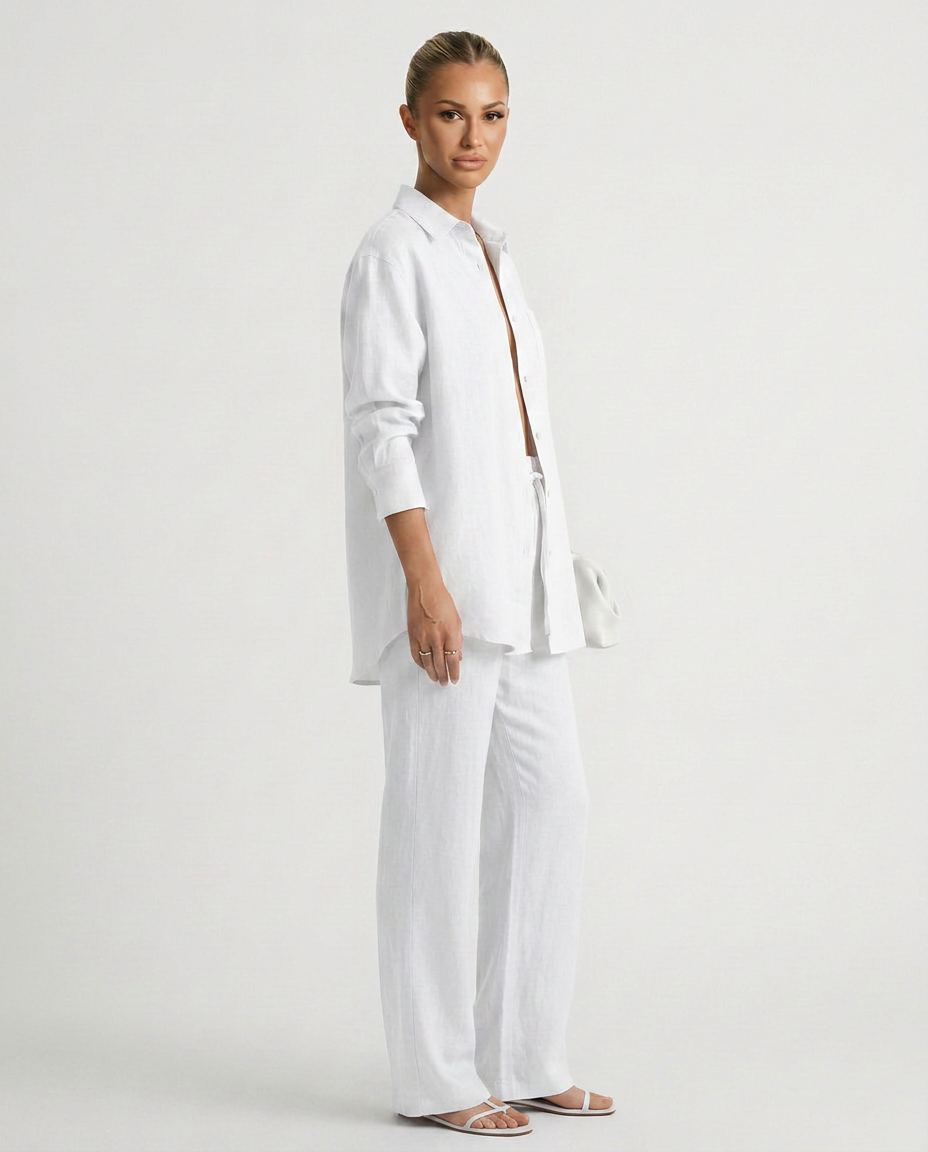 Sophie Laurent | Relaxed Linen Lounge Set For Women
