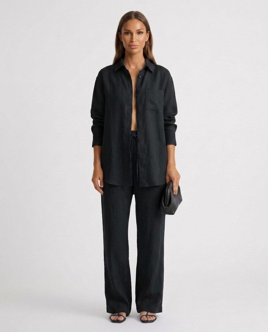 Sophie Laurent | Relaxed Linen Lounge Set For Women