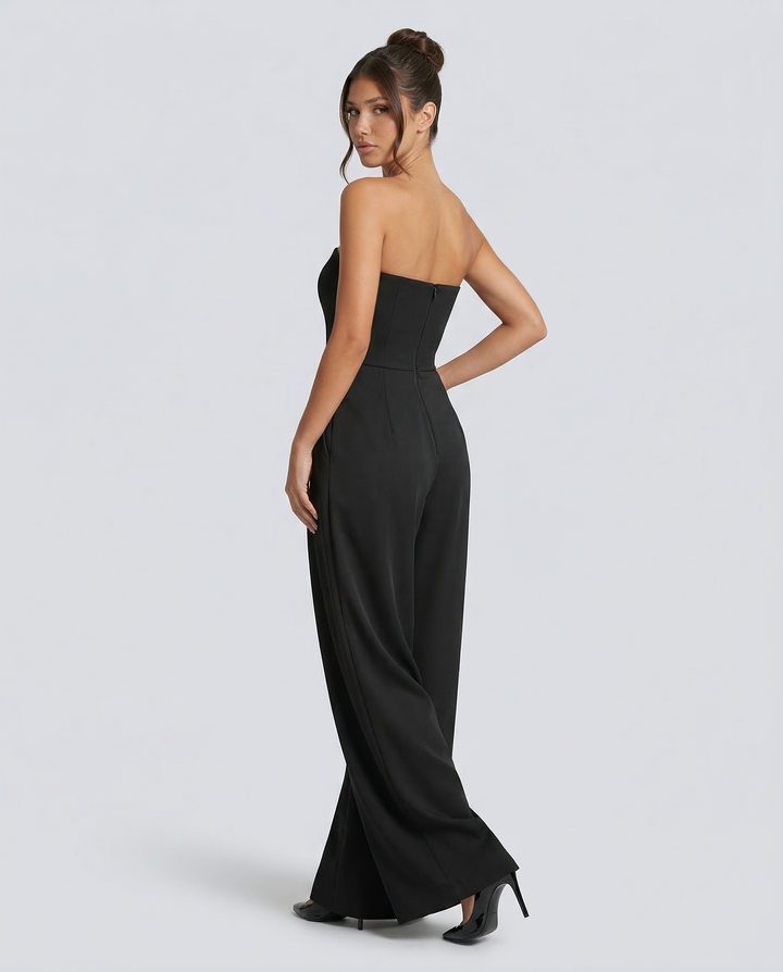 Bianca Laurent | Strapless Wide Leg Jumpsuit For Women