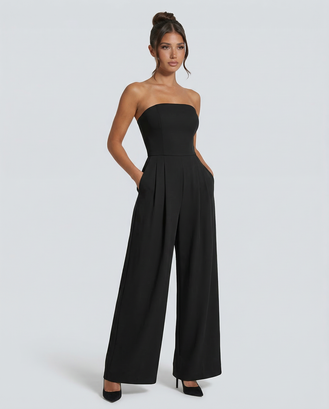 Bianca Laurent | Strapless Wide Leg Jumpsuit For Women