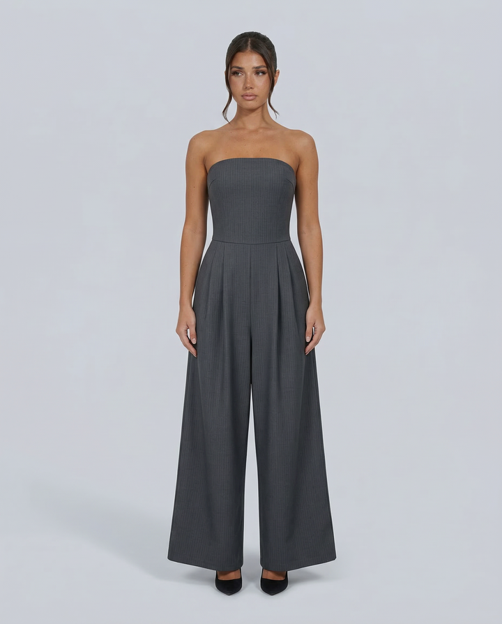 Bianca Laurent | Strapless Wide Leg Jumpsuit For Women