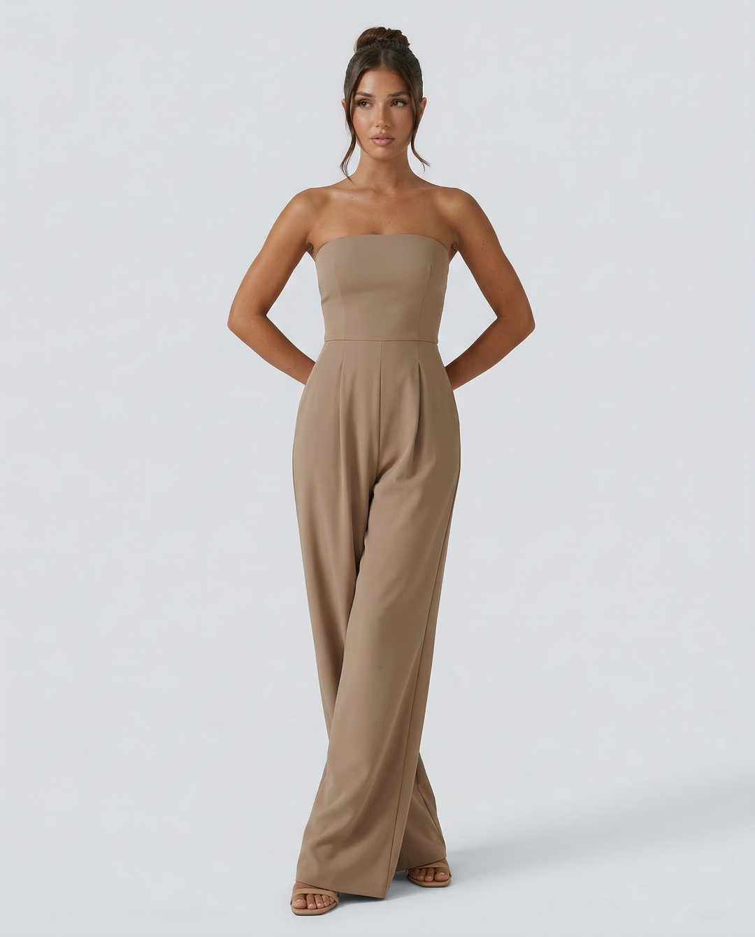 Bianca Laurent | Strapless Wide Leg Jumpsuit For Women
