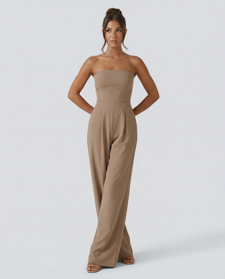 Bianca Laurent | Strapless Wide Leg Jumpsuit For Women