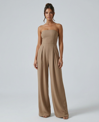 Bianca Laurent | Strapless Wide Leg Jumpsuit For Women