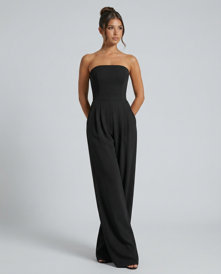 Bianca Laurent | Strapless Wide Leg Jumpsuit For Women