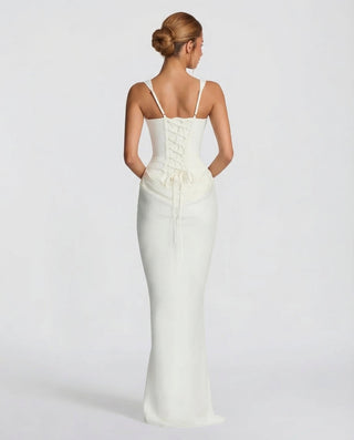 Sienna Laurent | Satin Corset Maxi Dress For Women