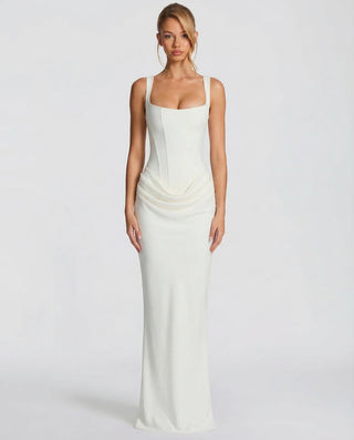 Sienna Laurent | Satin Corset Maxi Dress For Women