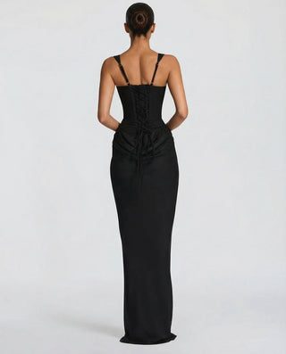 Sienna Laurent | Satin Corset Maxi Dress For Women