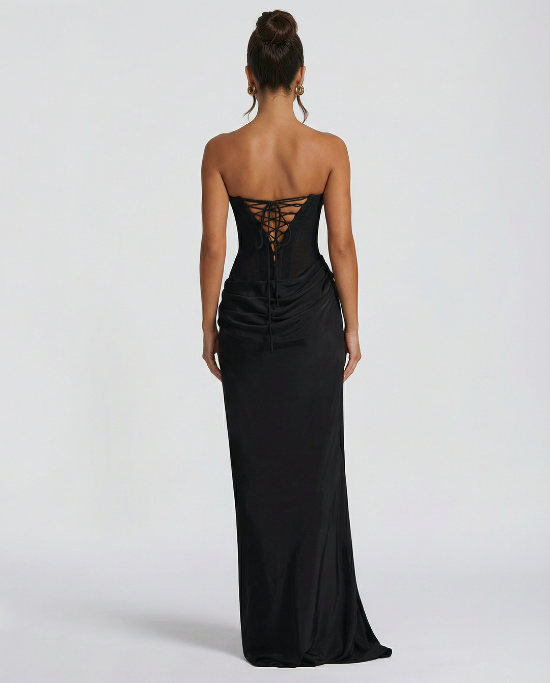 Serena Bellucci | Sheer Mesh Evening Maxi Dress For Women