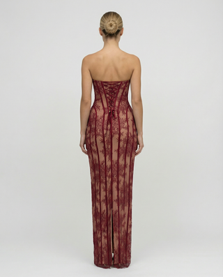 Valentina Rossi | Lace Corset Maxi Dress For Women