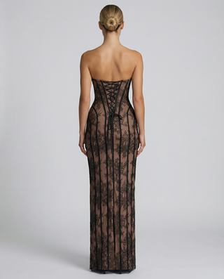 Valentina Rossi | Lace Corset Maxi Dress For Women