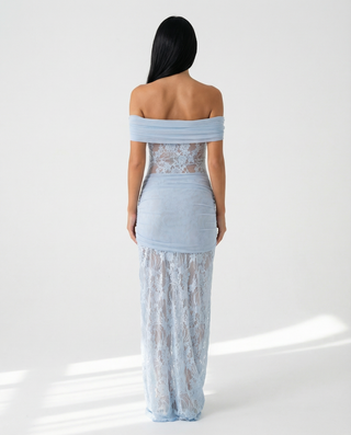 Elena Moretti | Lace Evening Maxi Dress For Women