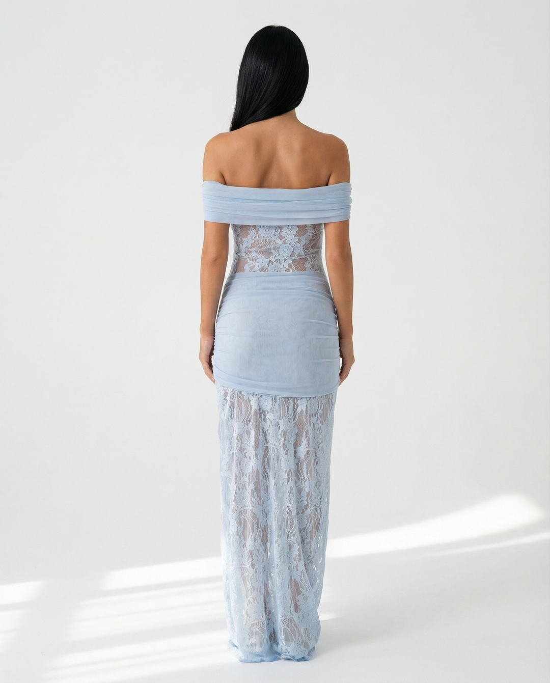Margaux Fontaine | Off-Shoulder Lace Maxi Dress For Women