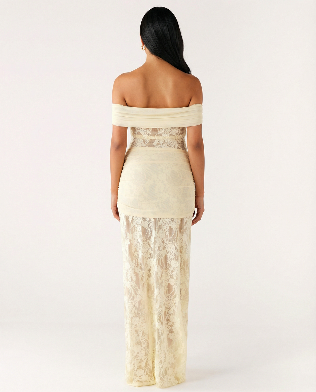 Elena Moretti | Lace Evening Maxi Dress For Women