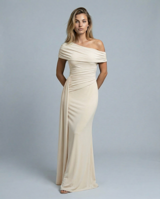 Celeste Moreau | Elegant Off Shoulder Maxi Dress For Women