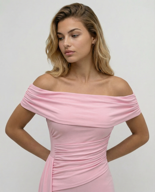 Celeste Moreau | Elegant Off Shoulder Maxi Dress For Women
