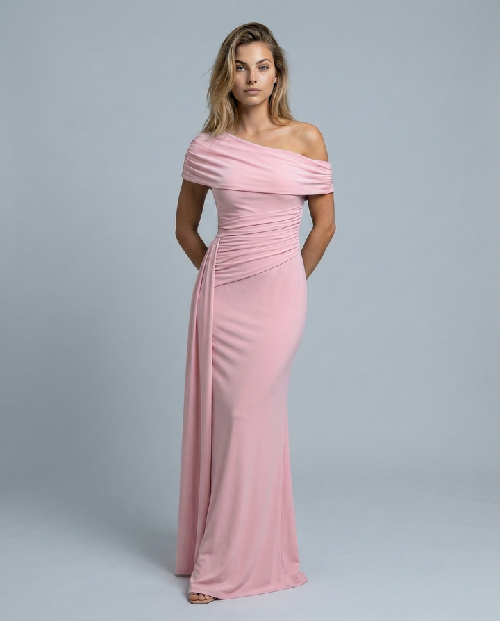 Celeste Moreau | Elegant Off Shoulder Maxi Dress For Women