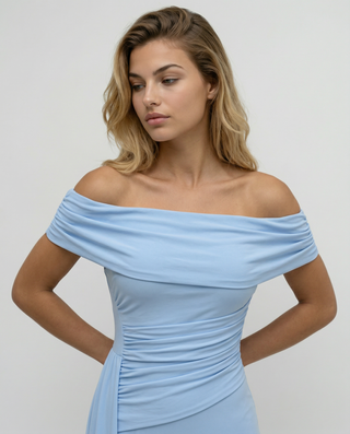 Celeste Moreau | Elegant Off Shoulder Maxi Dress For Women