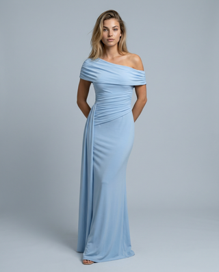 Celeste Moreau | Elegant Off Shoulder Maxi Dress For Women