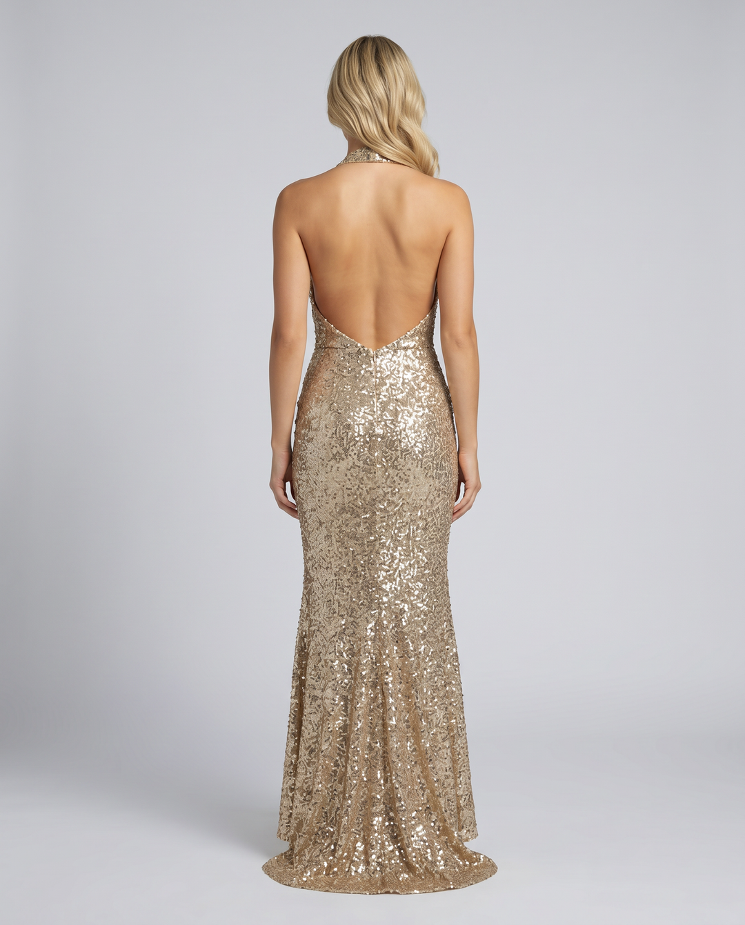 Camille Dubois | Sequin Halter Maxi Dress For Women