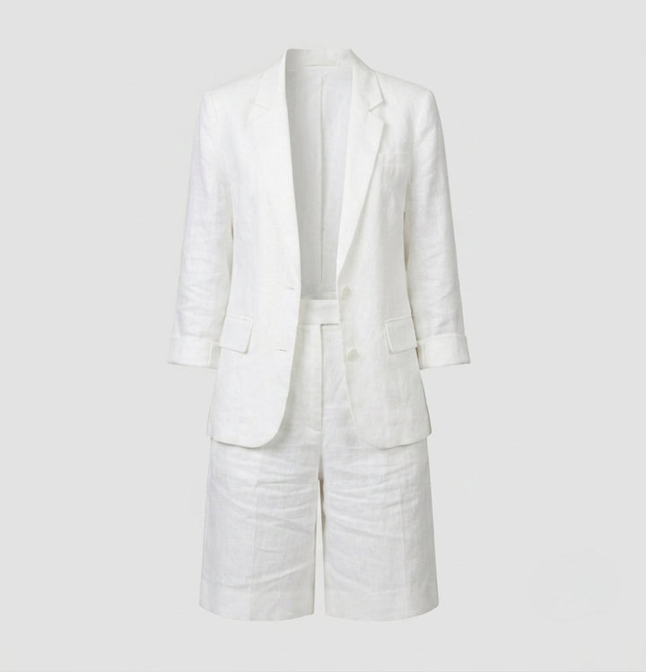 Phoebe Stirling | Linen Blazer & Shorts Set For Women