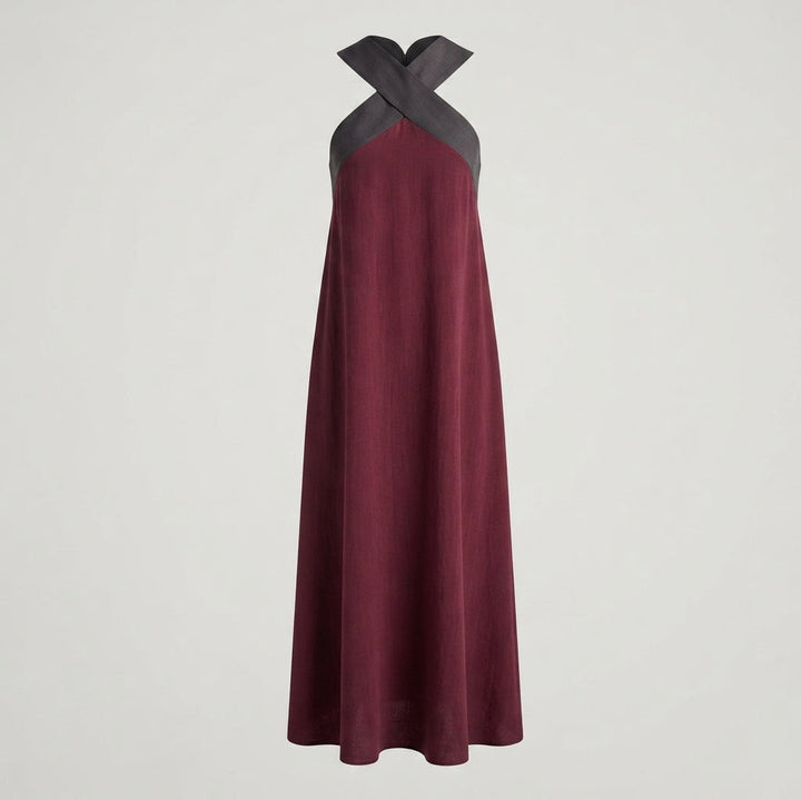 Ruby Stewart | Cross Halter Maxi Dress For Women