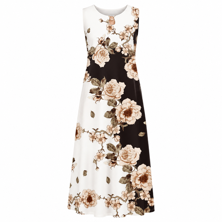 Ruby Wilson | Casual Floral Print Pocket Dress For Women