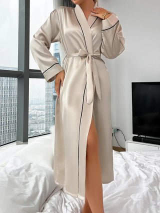 Emma Harrington | Satin Belted Robe For Women