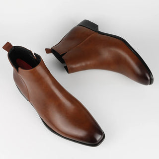 Alessio Romano | Minimalist Leather Chelsea Boots For Men