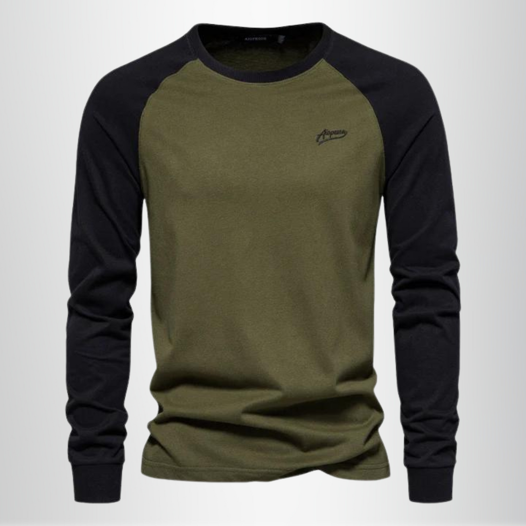 James Whitmore | Raglan Long Sleeve Shirt For Men