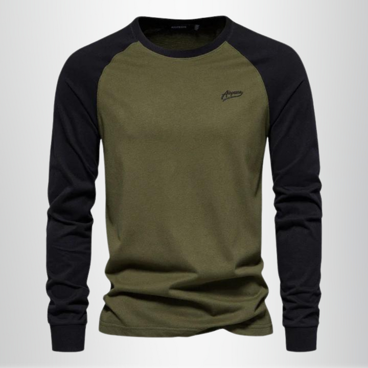 James Whitmore | Raglan Long Sleeve Shirt For Men