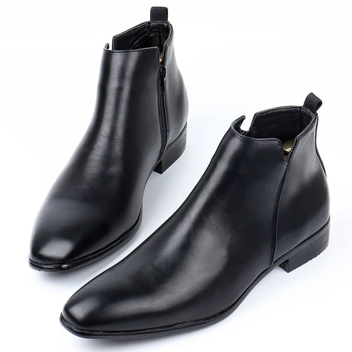 Alessio Romano | Minimalist Leather Chelsea Boots For Men