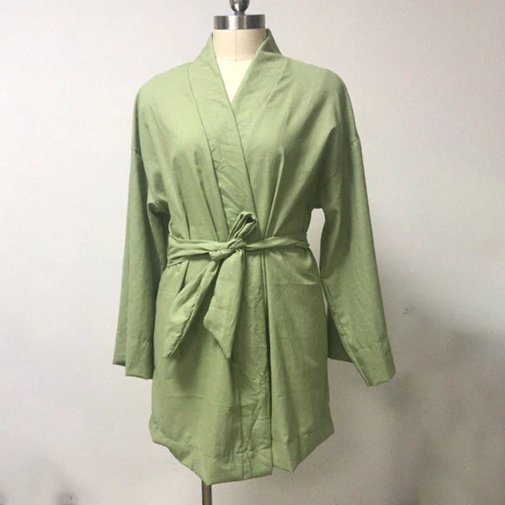 Isabella Laurent | Cotton Linen Mini Dress For Women