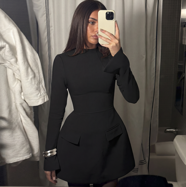 Zoe Kingsley | Long Sleeve Mock Neck Mini Dress For Women