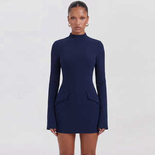 Zoe Kingsley | Long Sleeve Mock Neck Mini Dress For Women