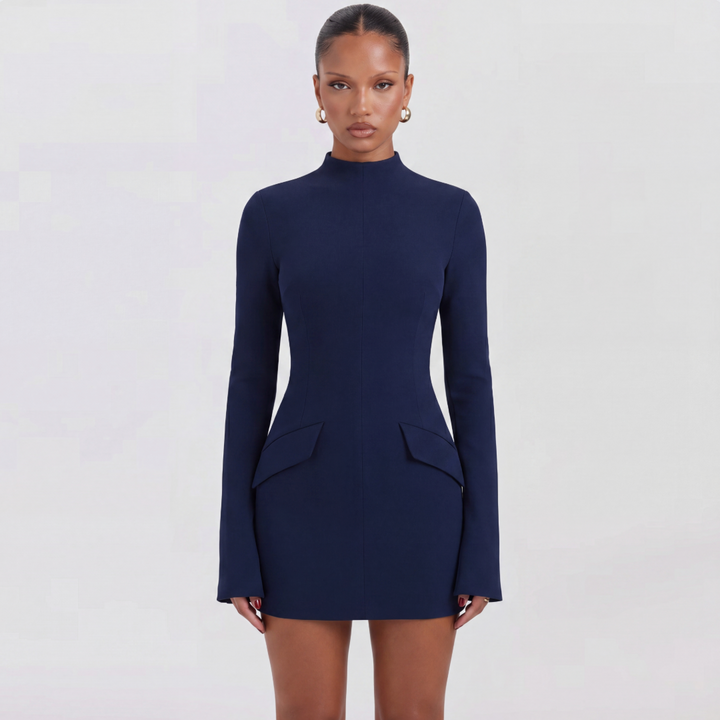 Zoe Kingsley | Long Sleeve Mock Neck Mini Dress For Women