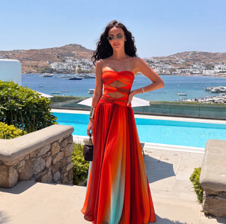Ava Thornton | Strapless Cut-Out Maxi Dress For Women