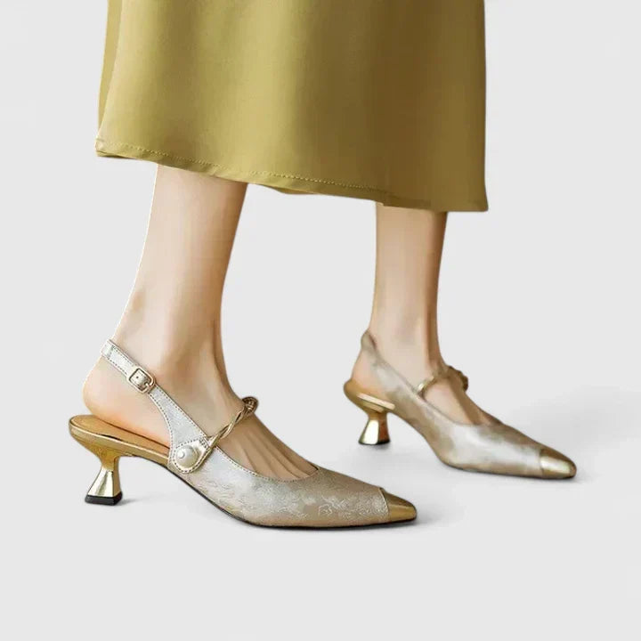Ava Whitfield | Kitten Heel Slingback Pumps For Women