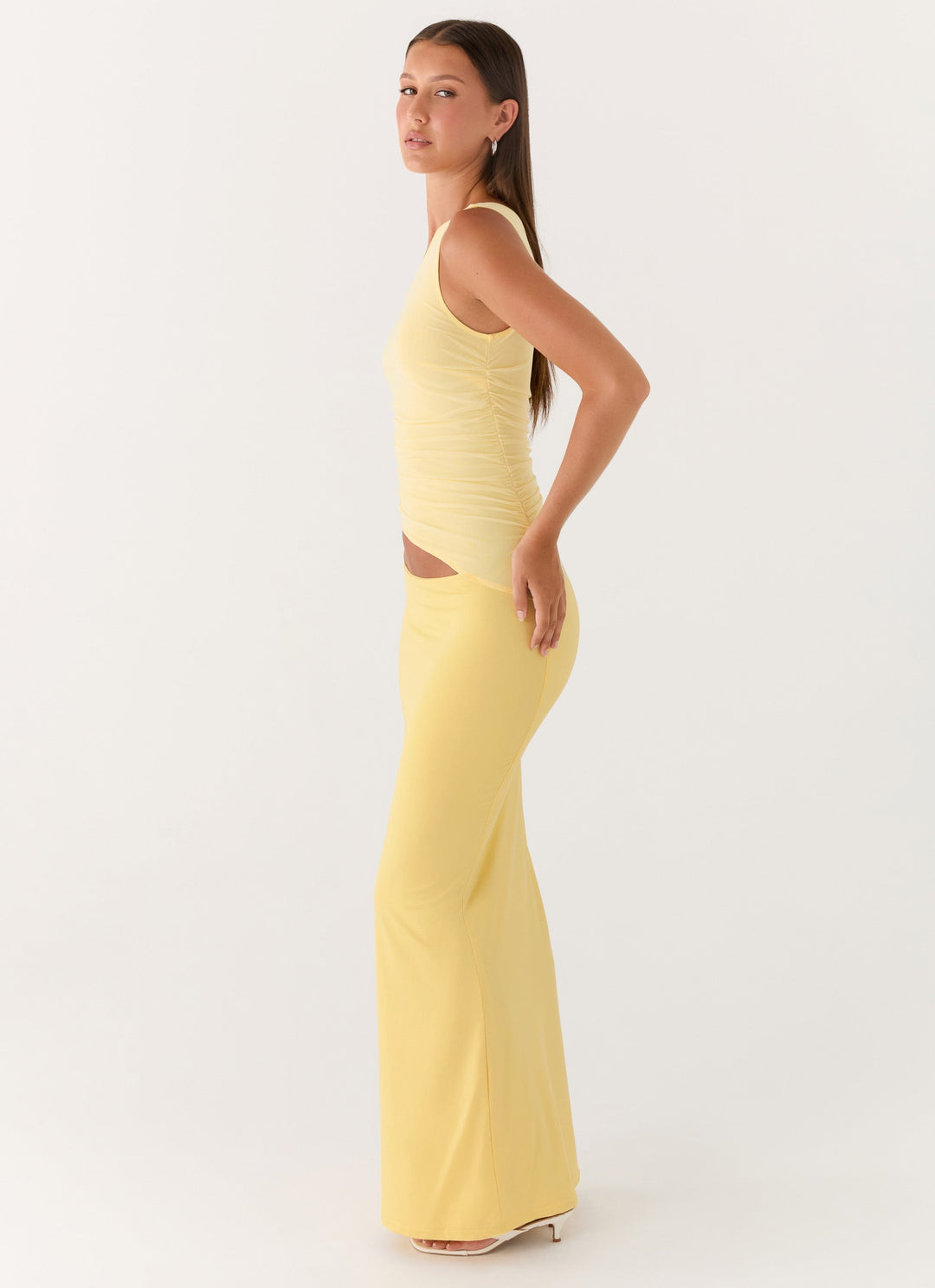 Chloe Bennett | One Shoulder Cut-Out Maxi Dress For Women