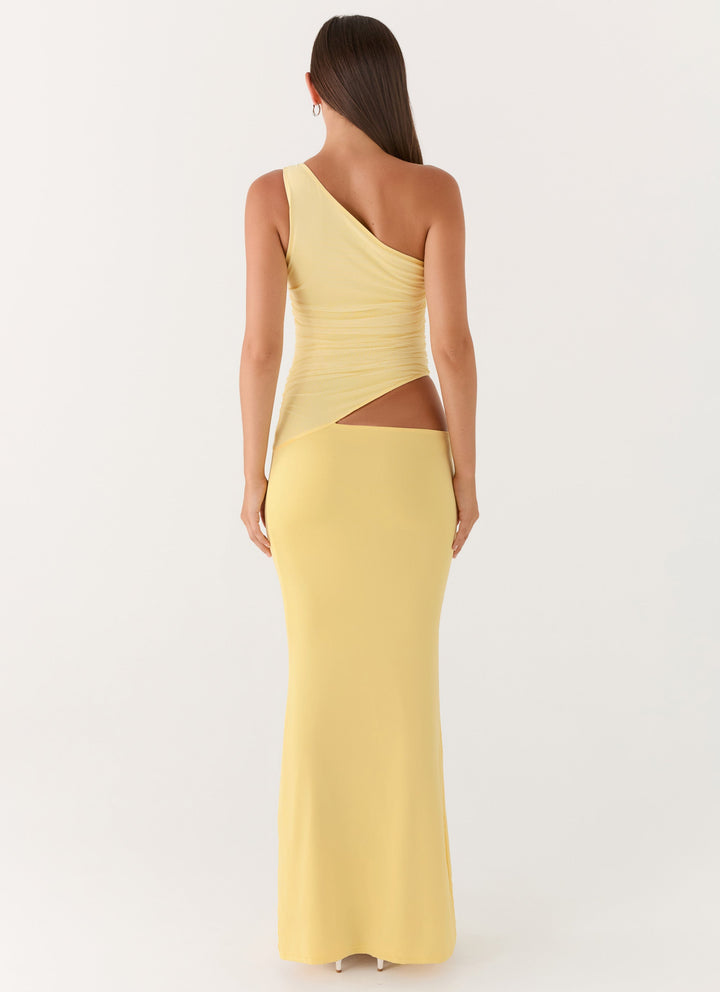 Chloe Bennett | One Shoulder Cut-Out Maxi Dress For Women