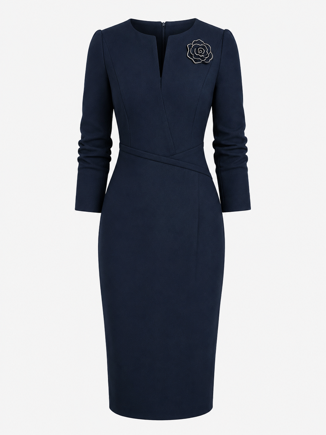 Sienna Sullivan | V-Neck Midi Dress For Women